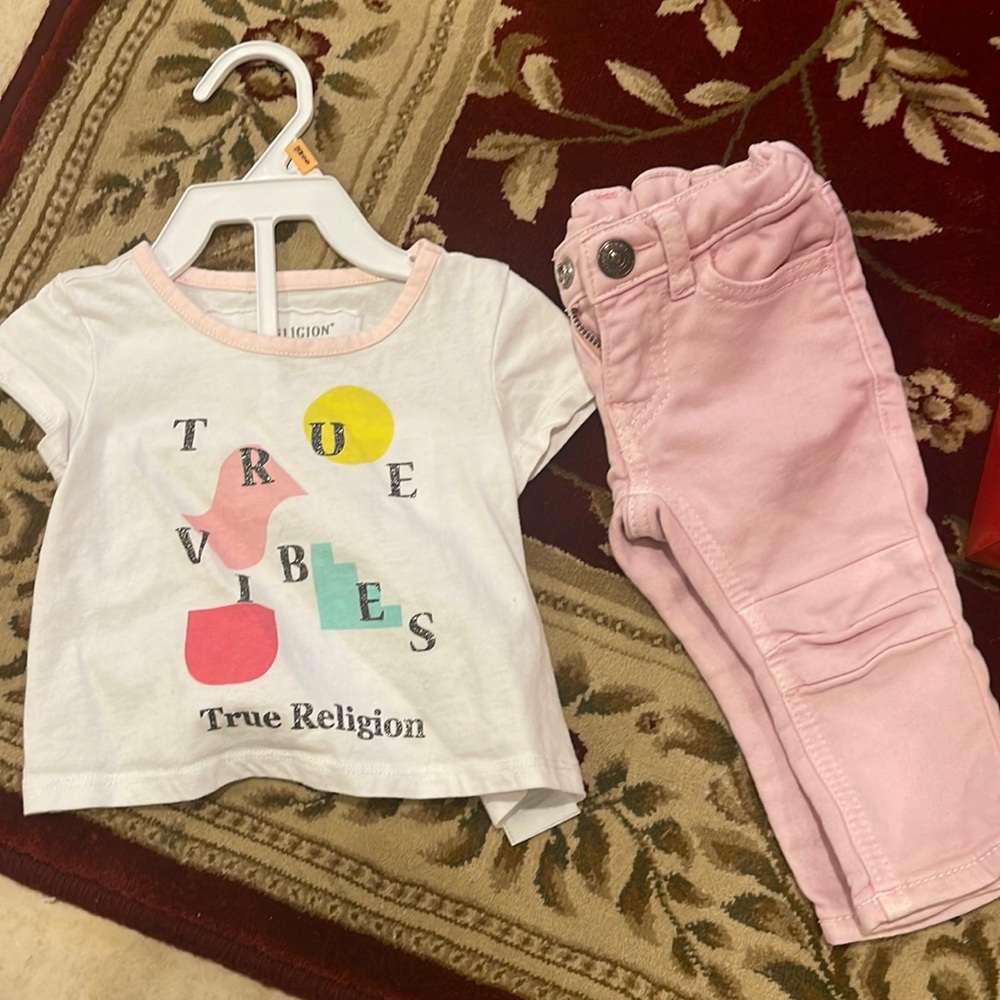Baby girl true religion set 9m